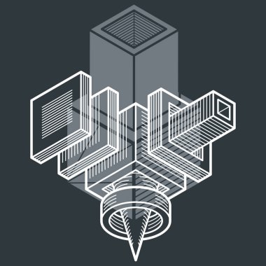 izometrik kafes şekiller ve resimler