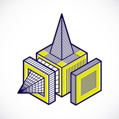 izometrik kafes şekiller ve resimler