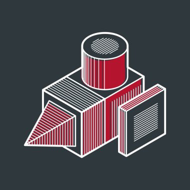 izometrik kafes şekiller ve resimler