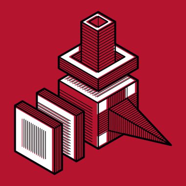 izometrik kafes şekiller ve resimler