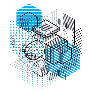 izometrik kafes şekiller ve resimler