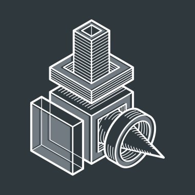 izometrik kafes şekiller ve resimler