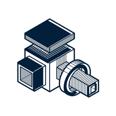 izometrik kafes şekiller ve resimler