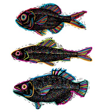 Farklı çizilmiş fishe kümesi