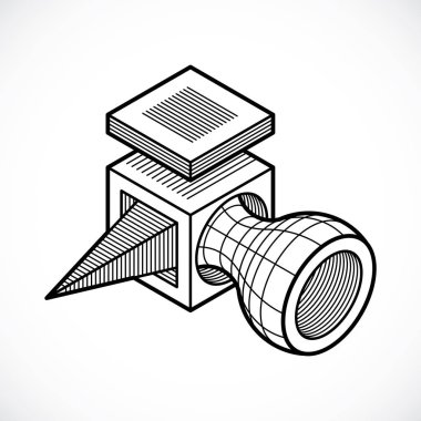 izometrik kafes şekiller ve resimler