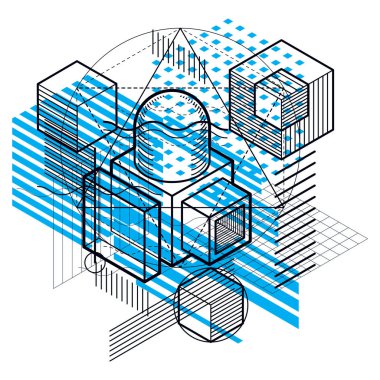 izometrik kafes şekiller ve resimler