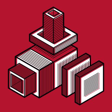 izometrik kafes şekiller ve resimler