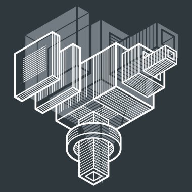 izometrik kafes şekiller ve resimler