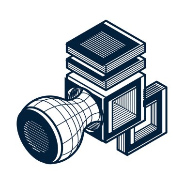 izometrik kafes şekiller ve resimler