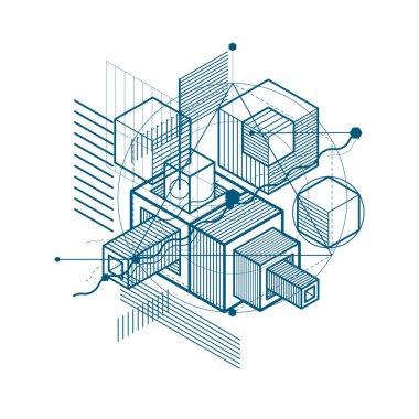 izometrik kafes şekiller ve resimler