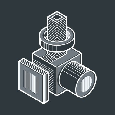 izometrik kafes şekiller ve resimler