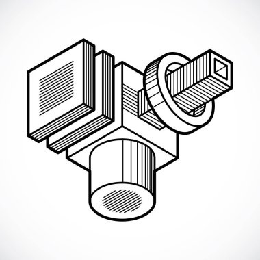 izometrik kafes şekiller ve resimler