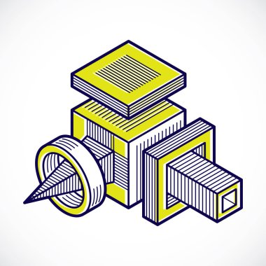 izometrik kafes şekiller ve resimler