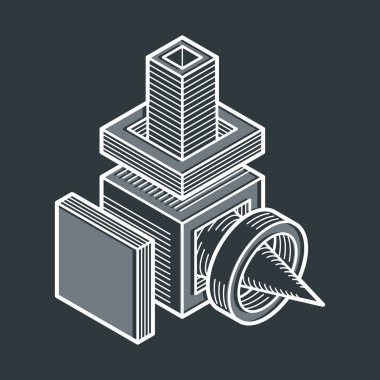 izometrik kafes şekiller ve resimler