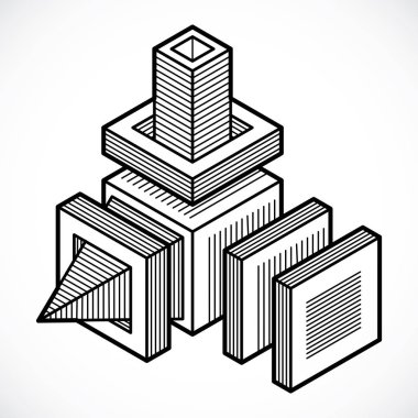 izometrik kafes şekiller ve resimler
