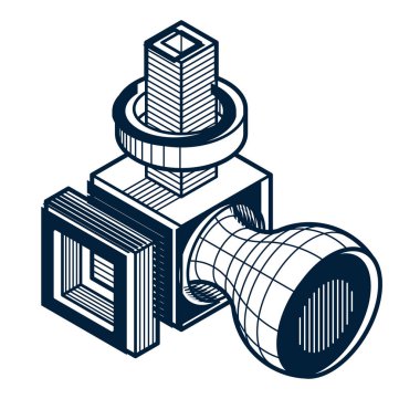 izometrik kafes şekiller ve resimler