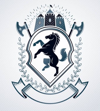 Heraldic Coat of Arms logos clipart