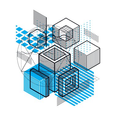 izometrik kafes şekiller ve resimler