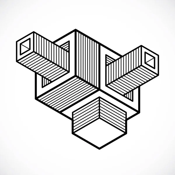 Formes et figures de maillage isométrique — Image vectorielle