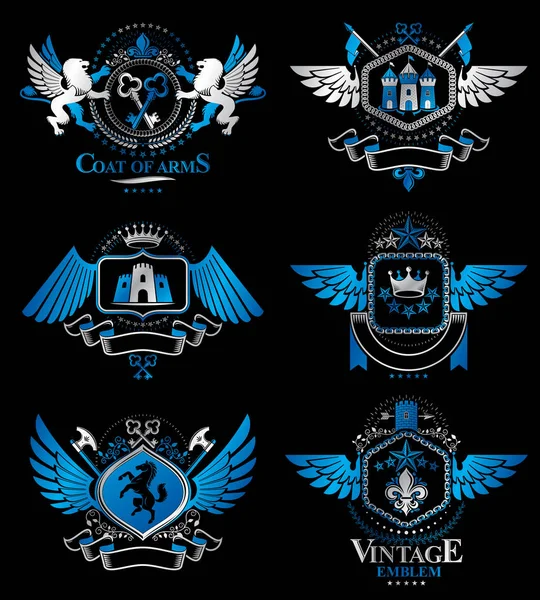 Gyűjteménye címer — Stock Vector