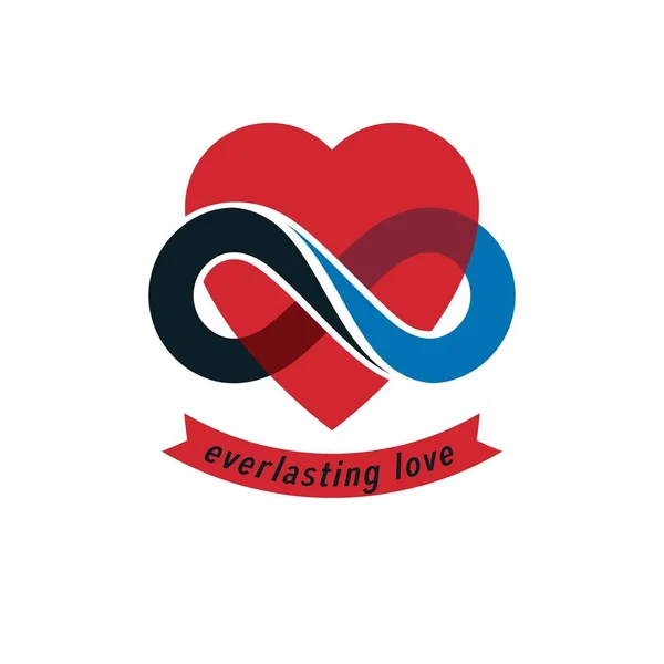 Logo de amor conceptual — Vector de stock
