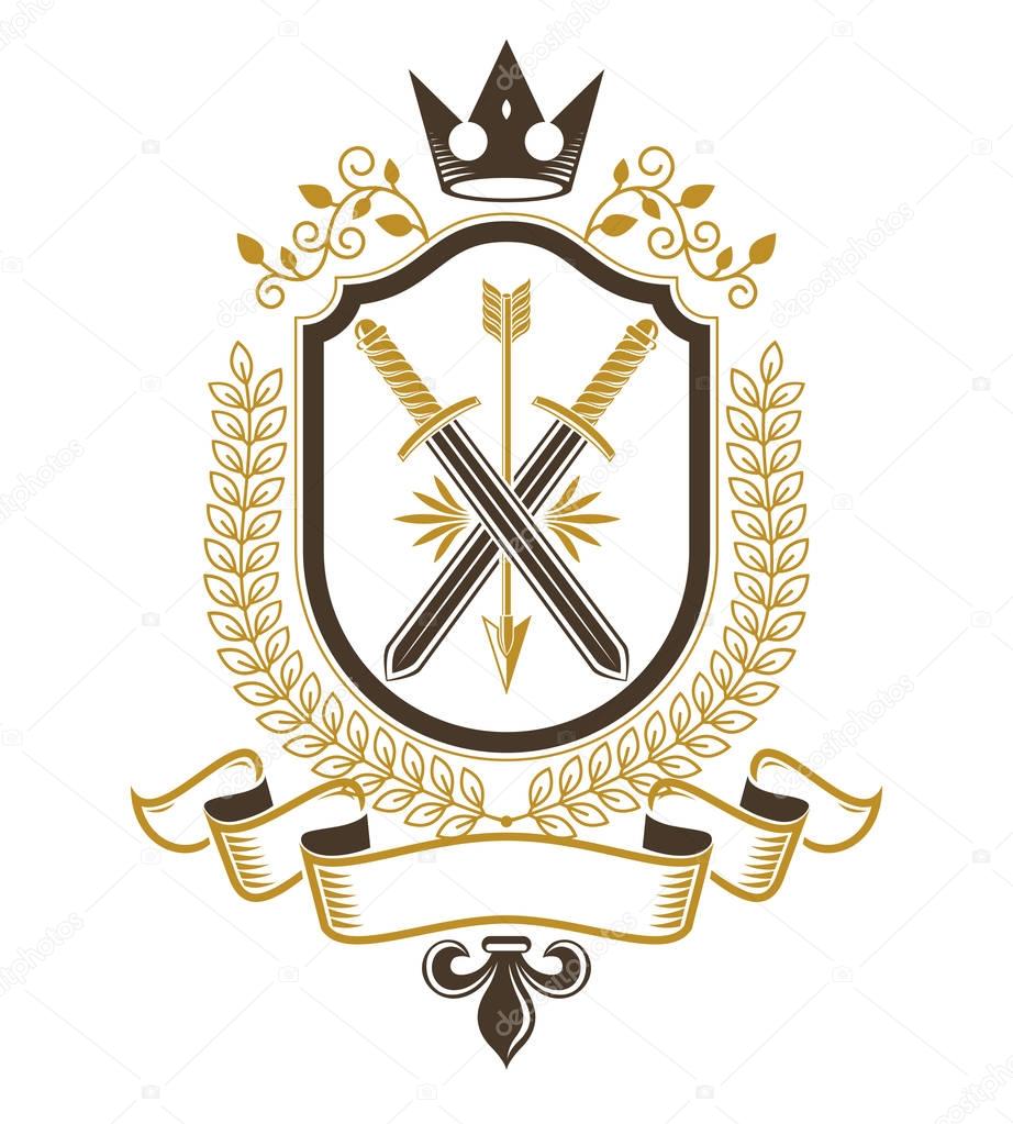 Heraldic emblem icon