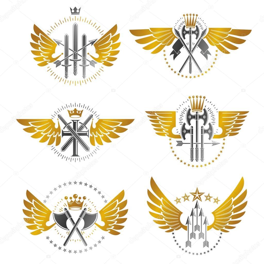 Heraldic emblem icon