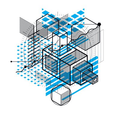 izometrik kafes şekiller ve resimler