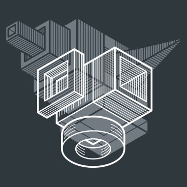 izometrik kafes şekiller ve resimler