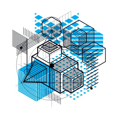 izometrik kafes şekiller ve resimler