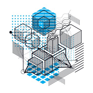 izometrik kafes şekiller ve resimler