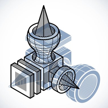 izometrik kafes şekiller ve resimler