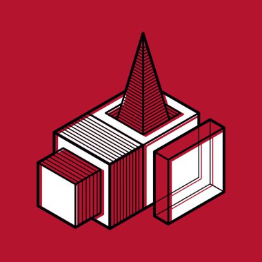 izometrik kafes şekiller ve resimler