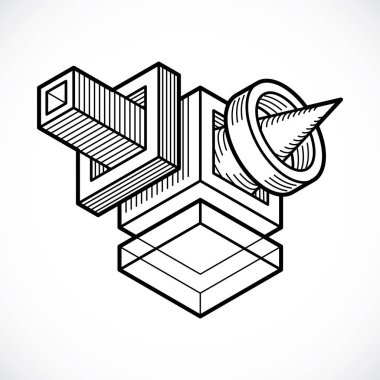 izometrik kafes şekiller ve resimler