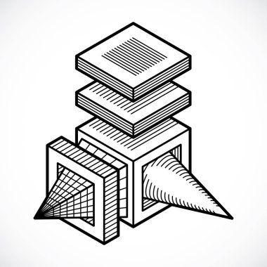 izometrik kafes şekiller ve resimler