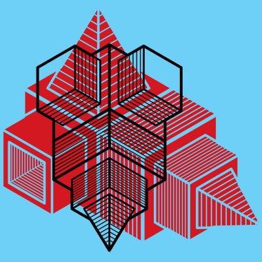 izometrik kafes şekiller ve resimler