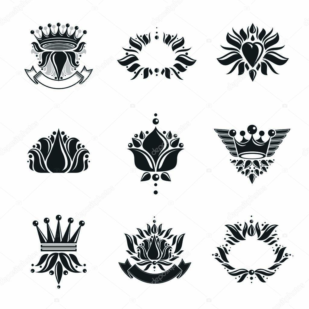 Vector heraldic Collection of Coat of Arms