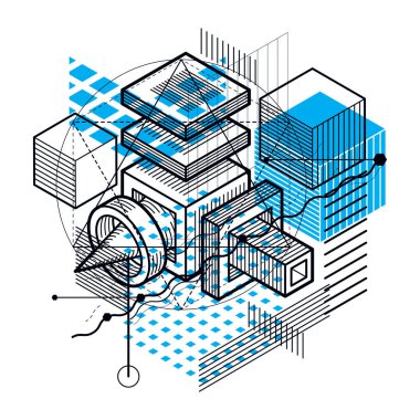 İzometrik doğrusal arka plan