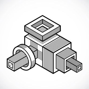 İzometrik doğrusal arka plan