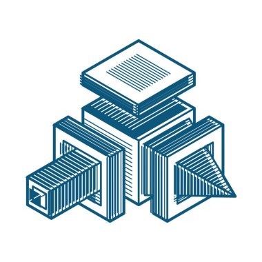 İzometrik doğrusal arka plan