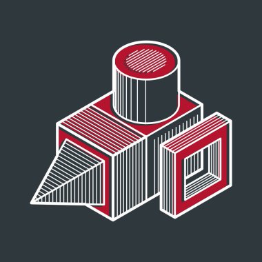 Soyut üç boyutlu şekil