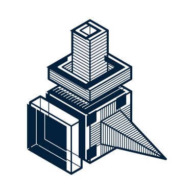 İzometrik doğrusal arka plan
