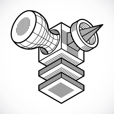 3D tasarım küp şekli