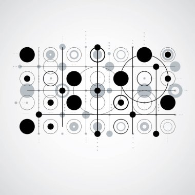 Modüler soyut Bauhaus arka plan