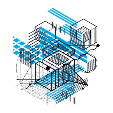 İzometrik doğrusal arka plan