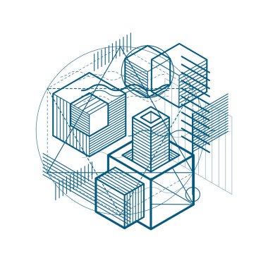 soyut geometrik şekil