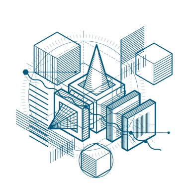 soyut geometrik şekil