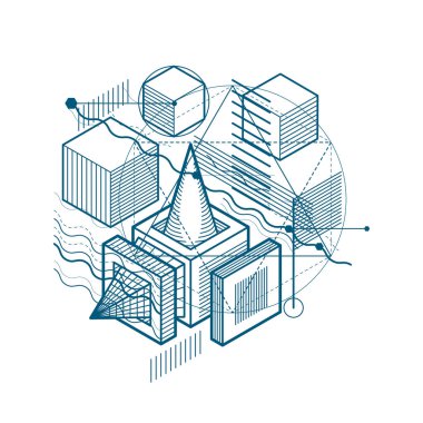 soyut geometrik şekil