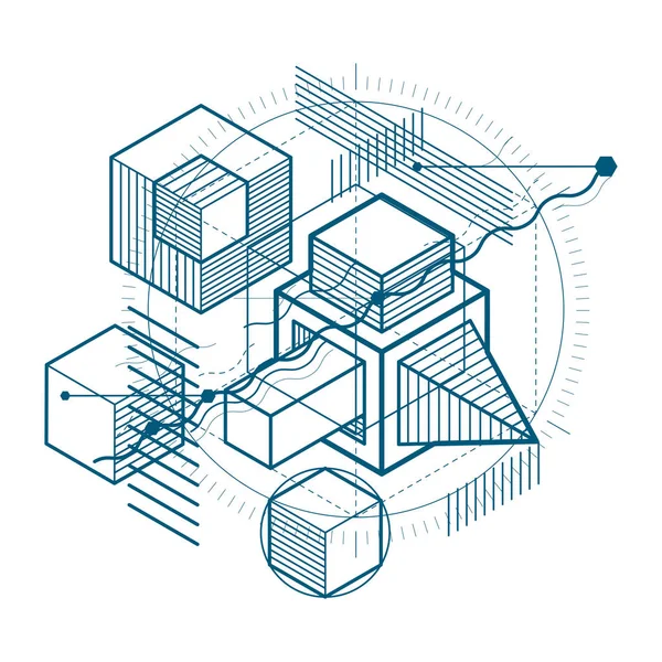 İzometrik doğrusal arka plan