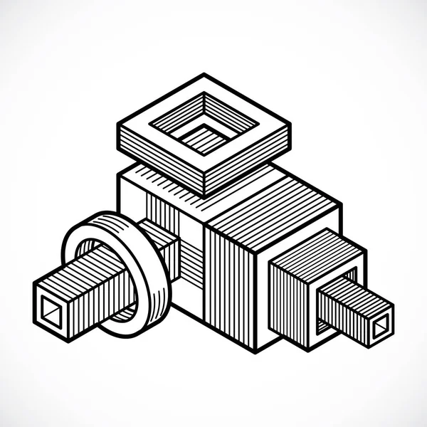 İzometrik doğrusal arka plan
